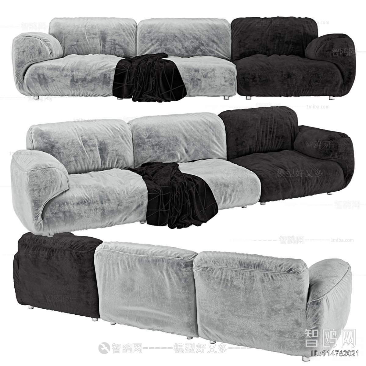 Modern Three-seat Sofa