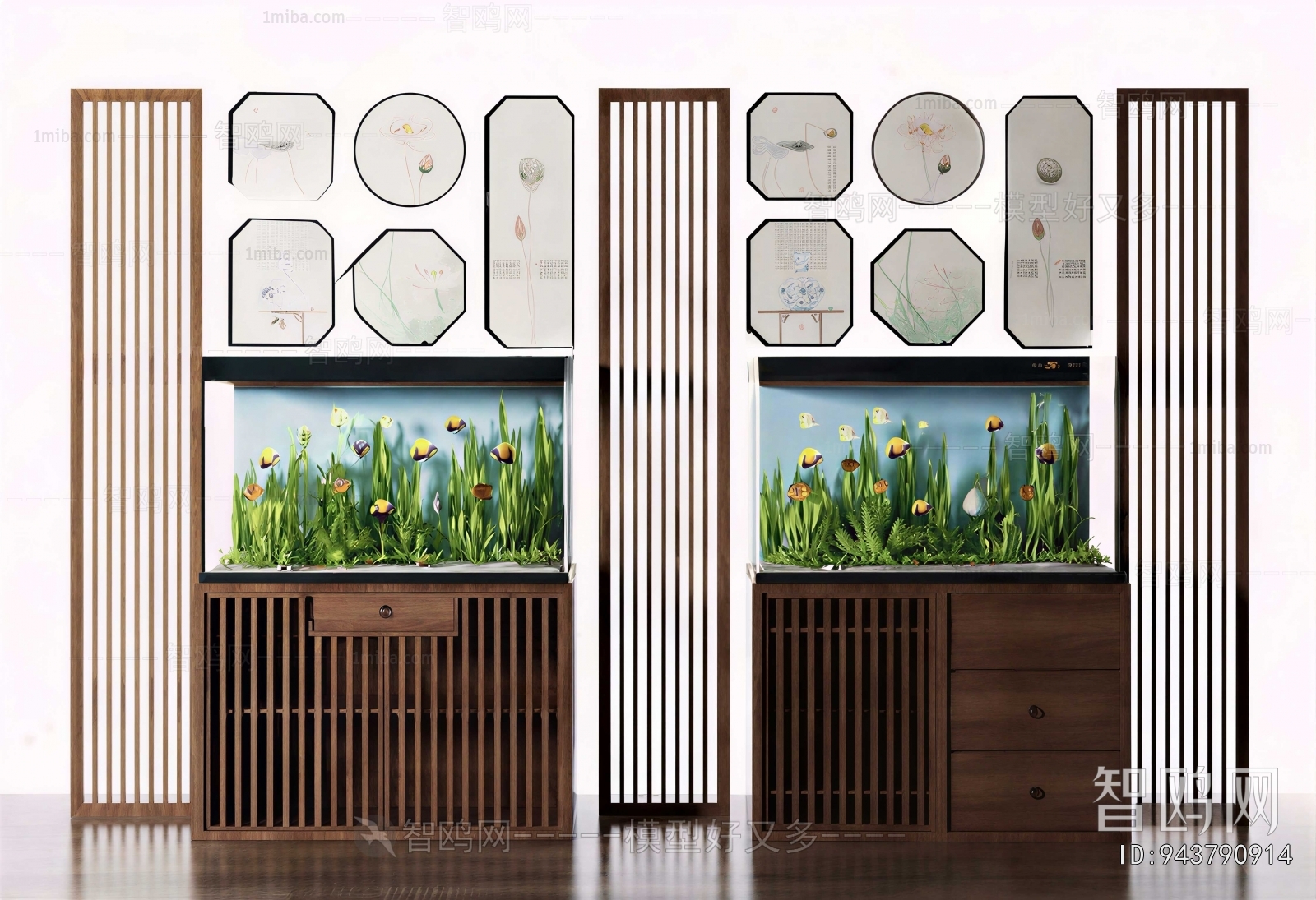 New Chinese Style Fish Tank