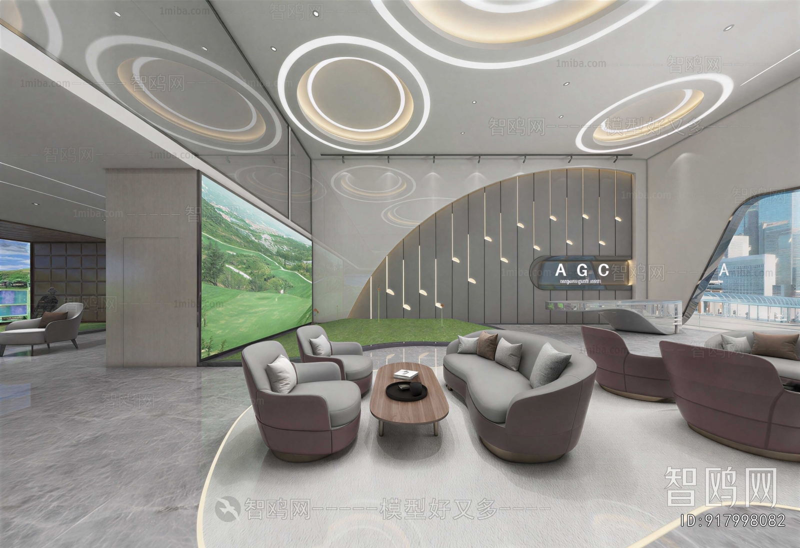 Modern Office Reception Desk