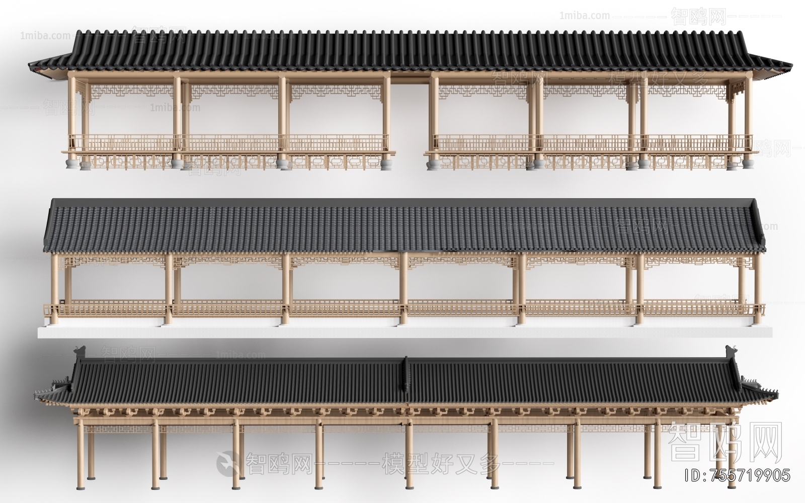 Chinese Style Ancient Architectural Buildings