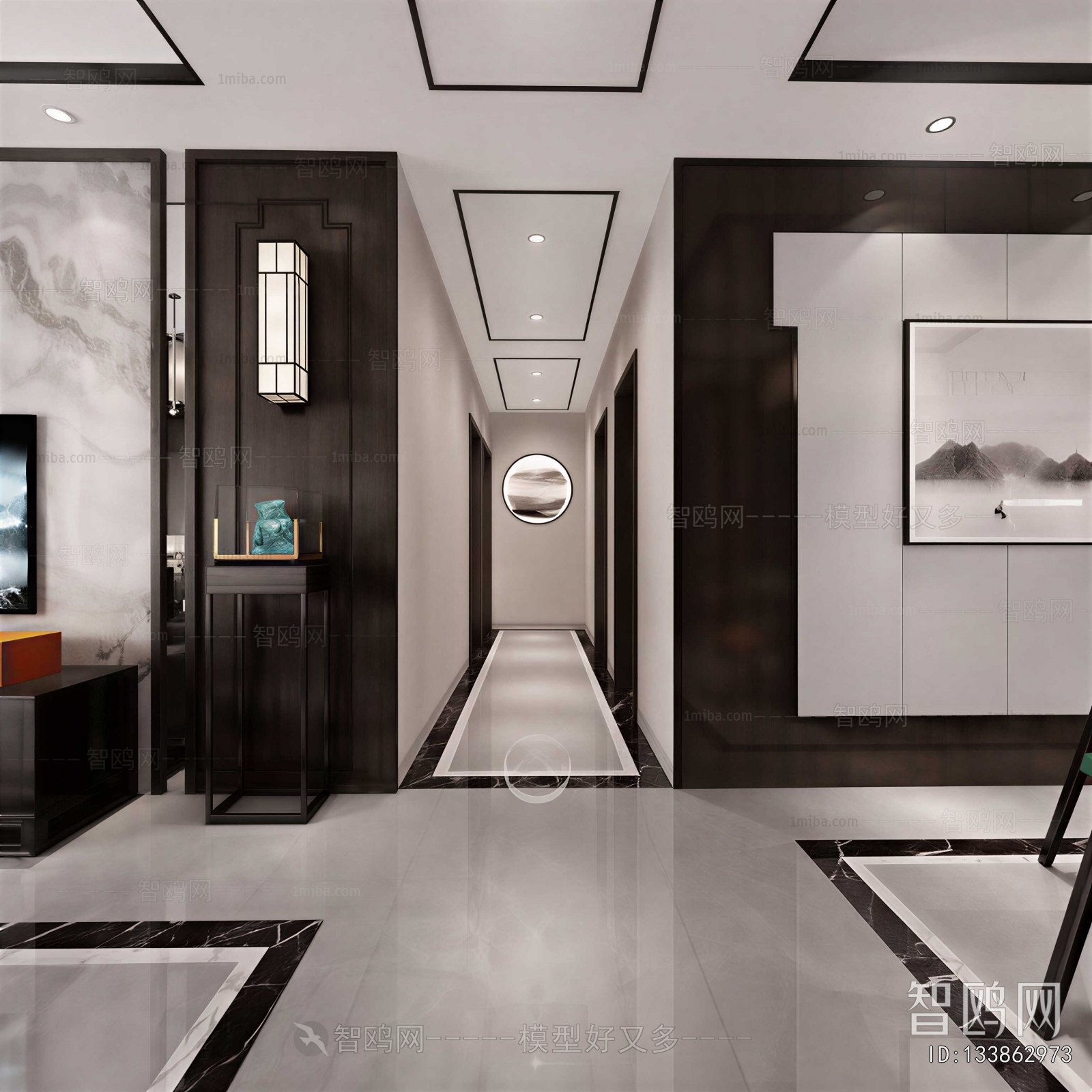 New Chinese Style Hallway