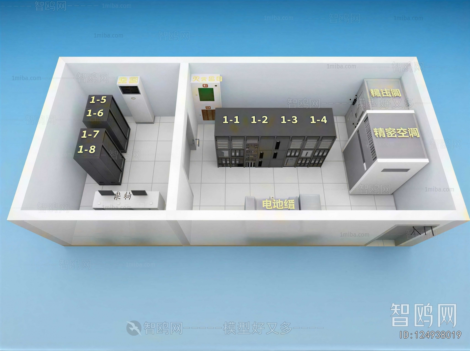 Modern Bird 's-eye View Of Office