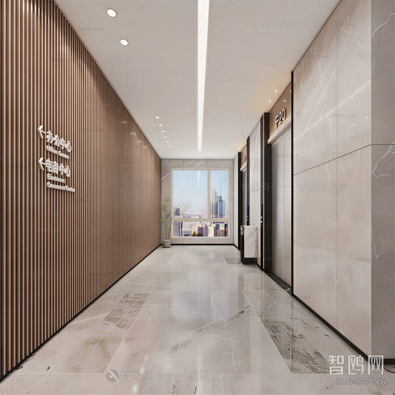Modern Corridor Elevator Hall