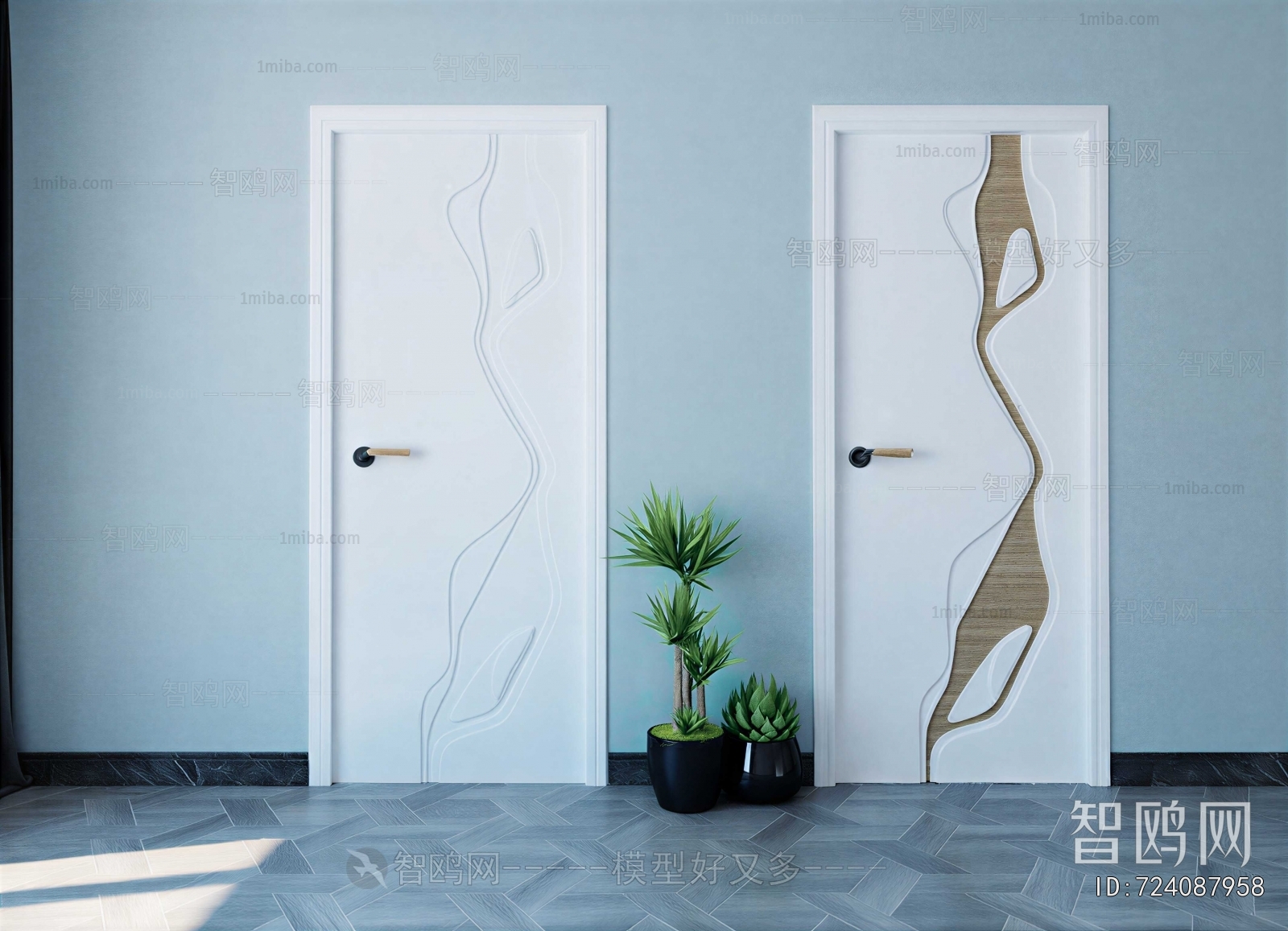Modern Single Door