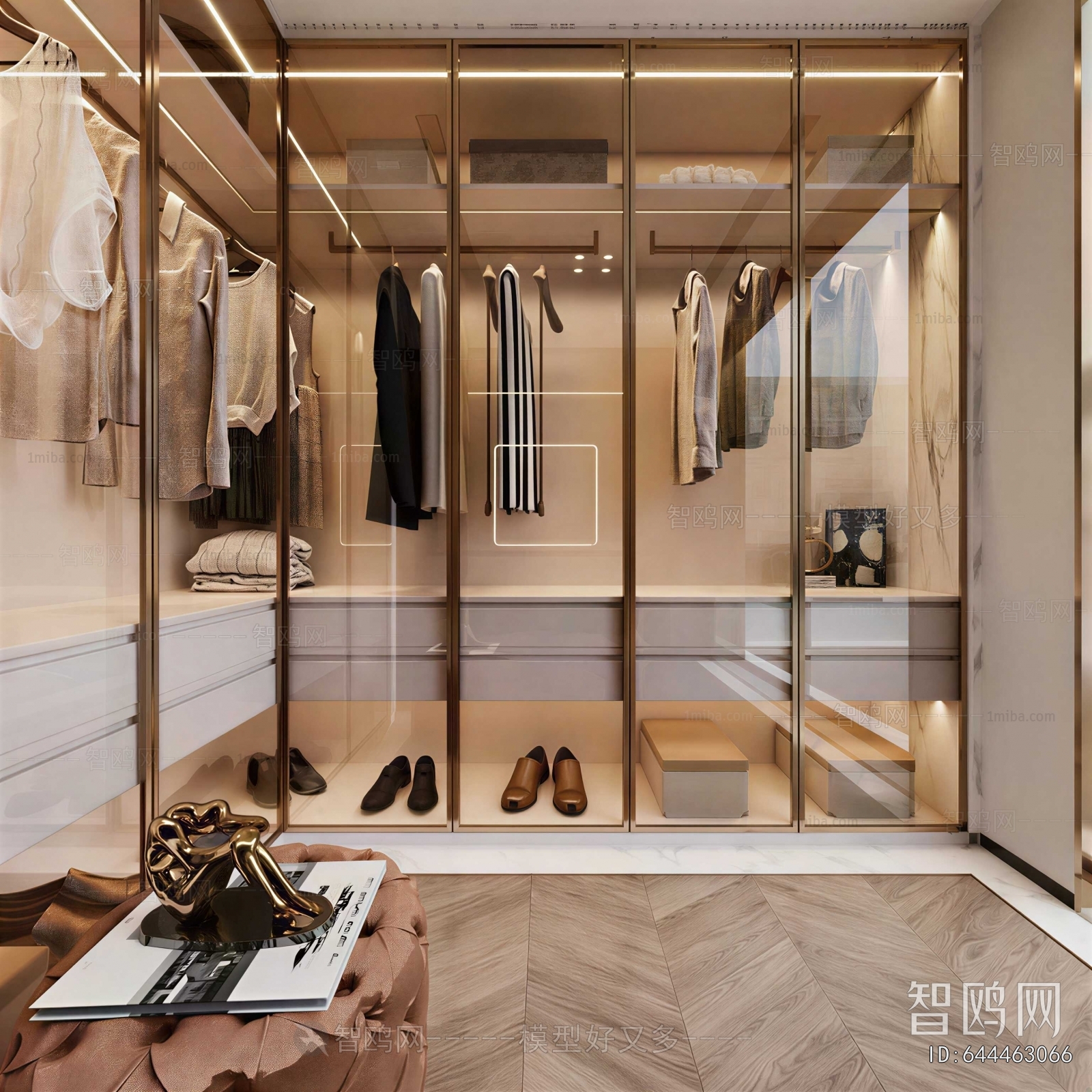 Modern Clothes Storage Area