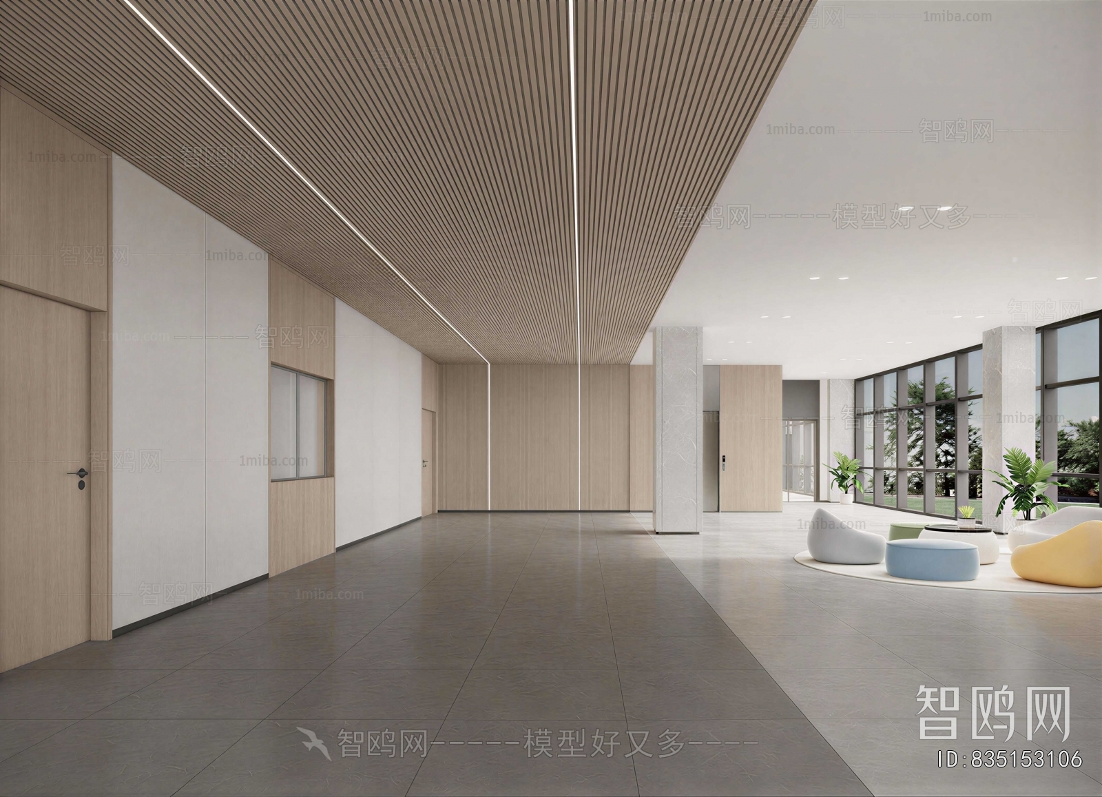 Modern Office Reception Desk