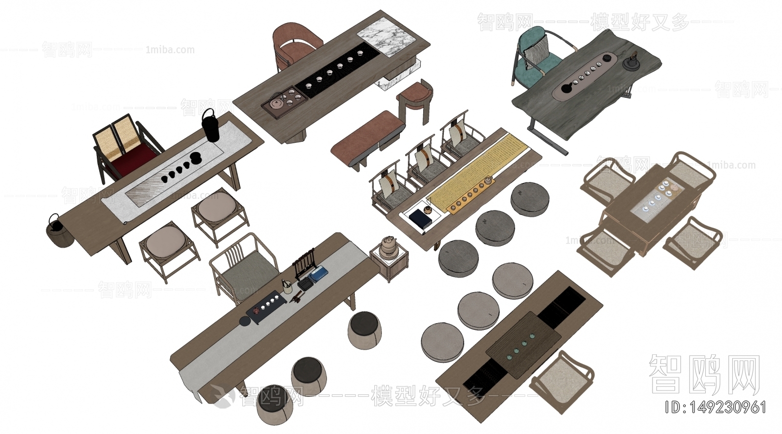 New Chinese Style Tea Tables And Chairs