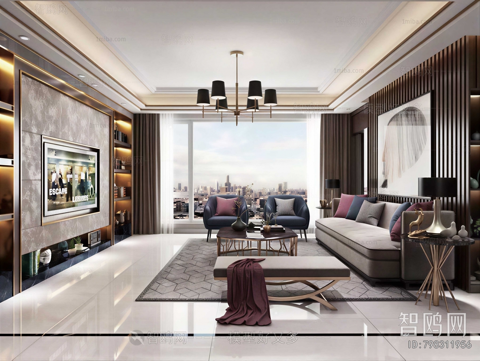 Post Modern Style A Living Room