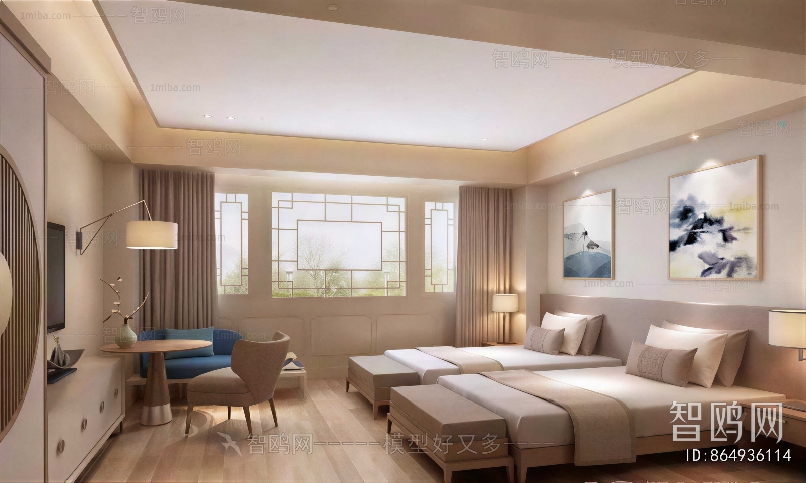 Modern Guest Room