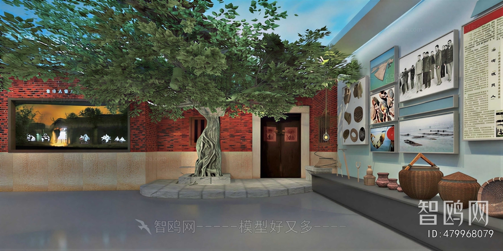 New Chinese Style Exhibition Hall