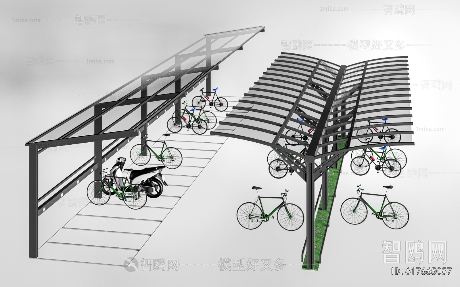 Modern Outdoor Parking Lot