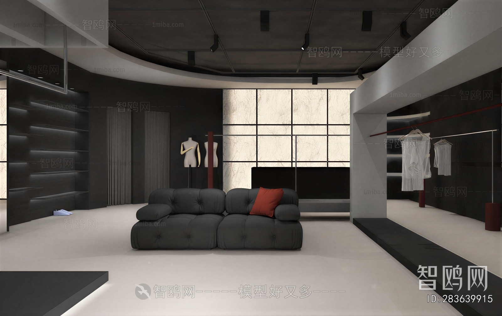 Modern Clothes Storage Area