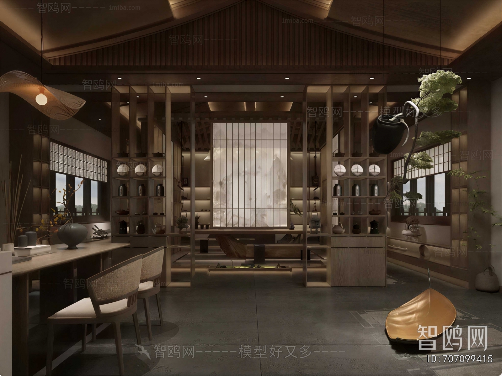 New Chinese Style Teahouse Tea House