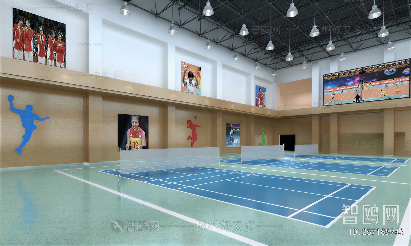 Modern Indoor Stadium