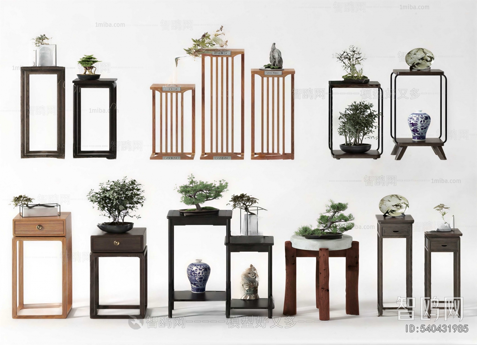 New Chinese Style Flower Rack