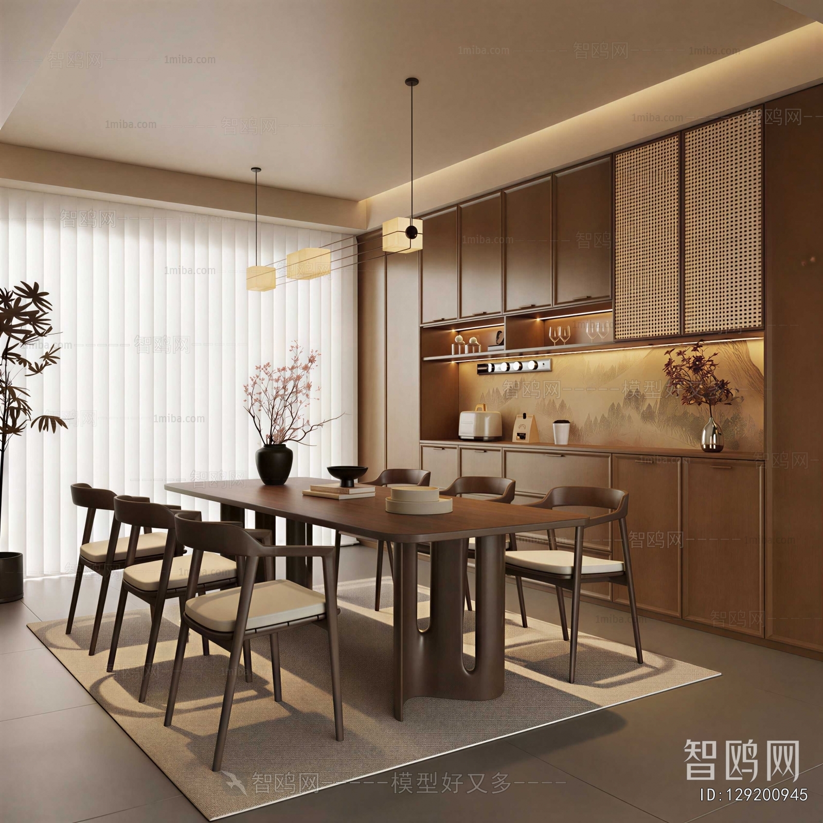 New Chinese Style Dining Room