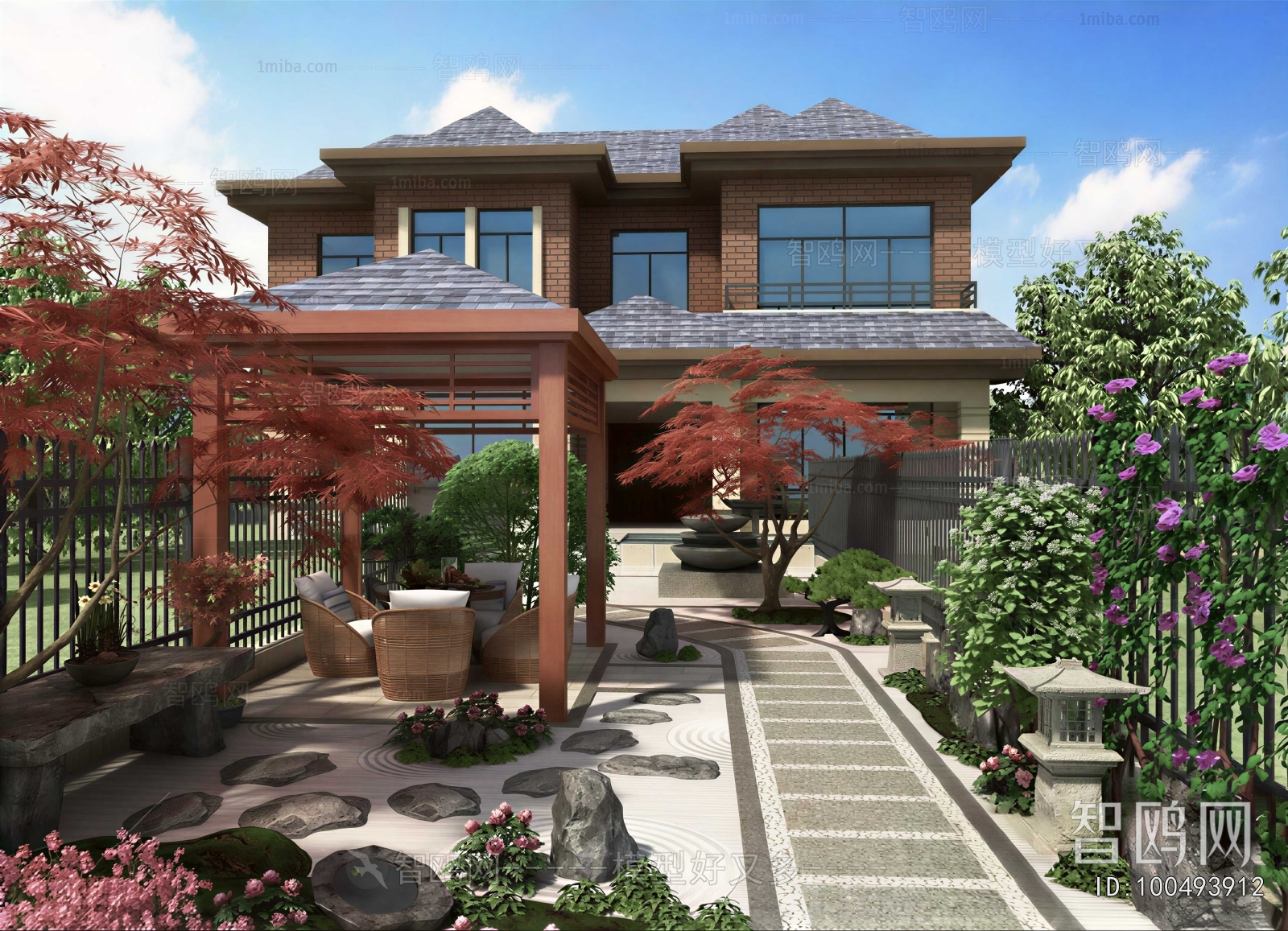 New Chinese Style Courtyard/landscape