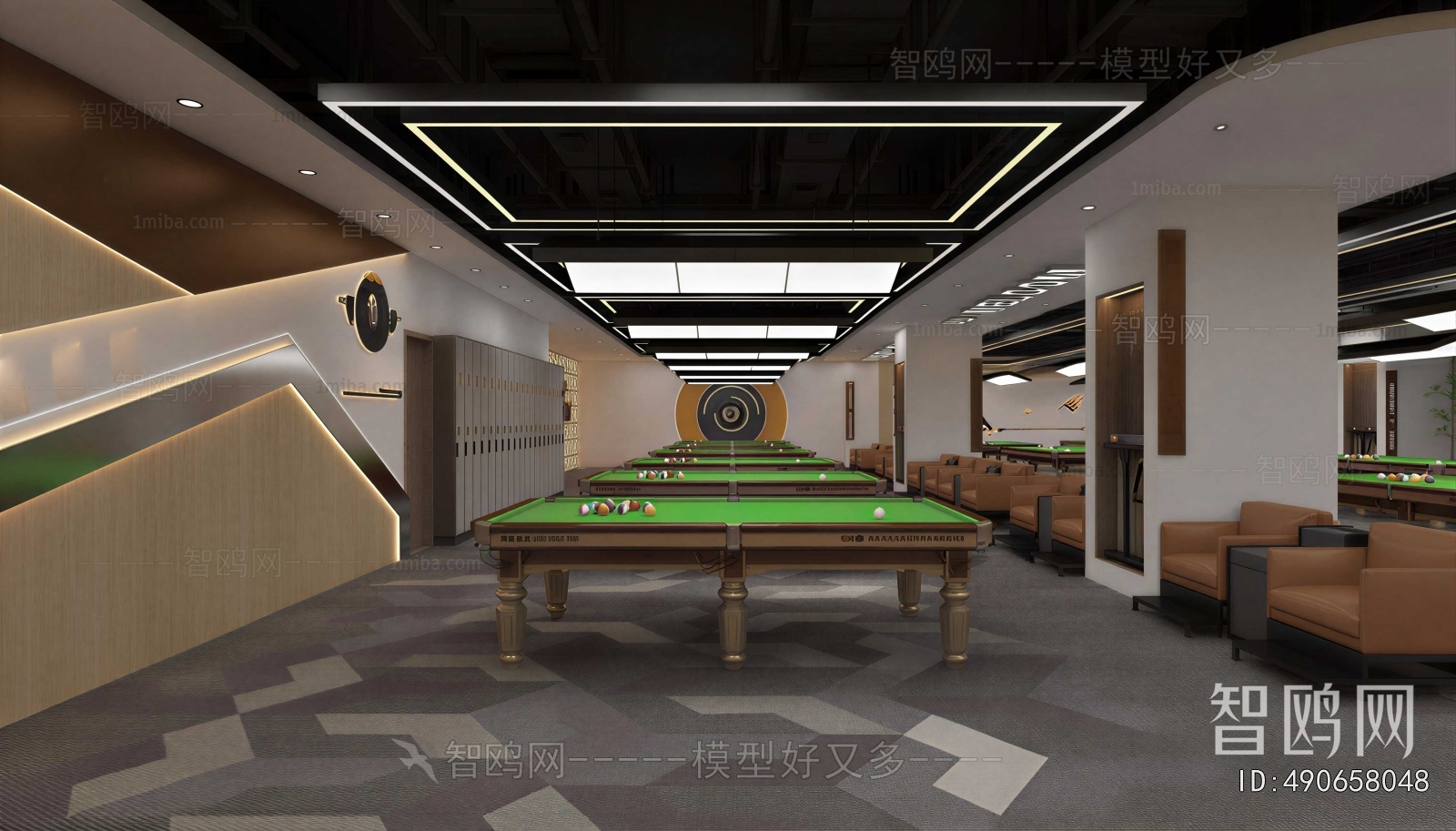 Modern Billiard Room