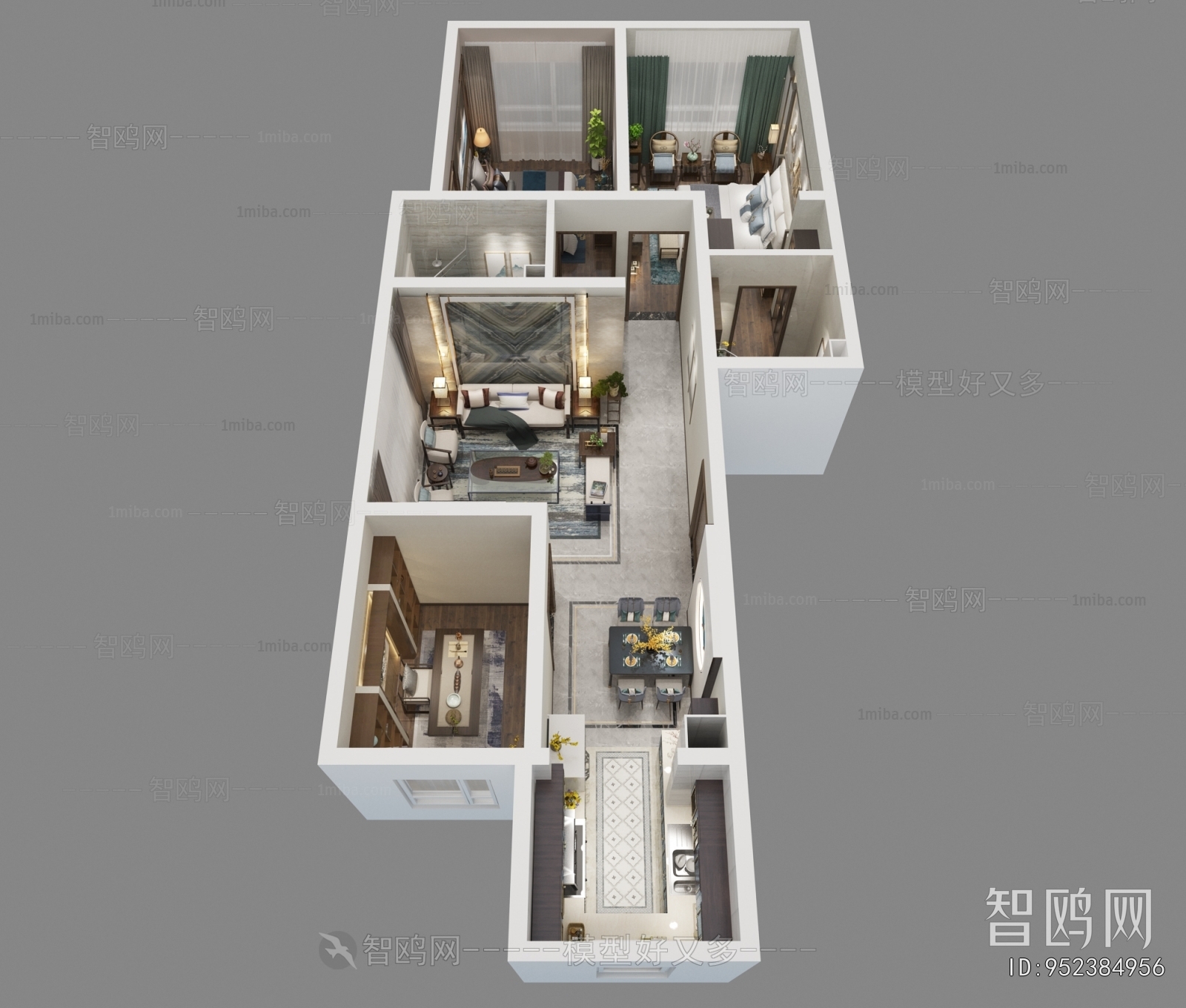 Modern A Bird's-eye View Of Home Decoration