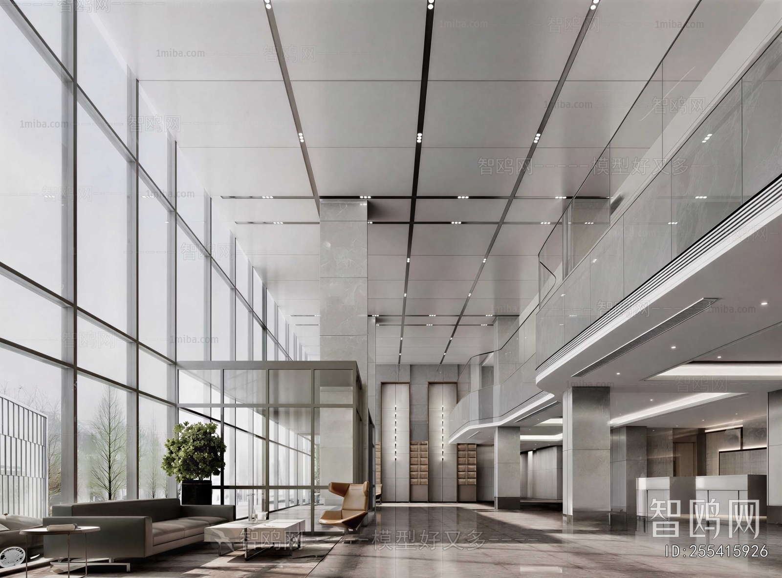 Modern Office Reception Desk