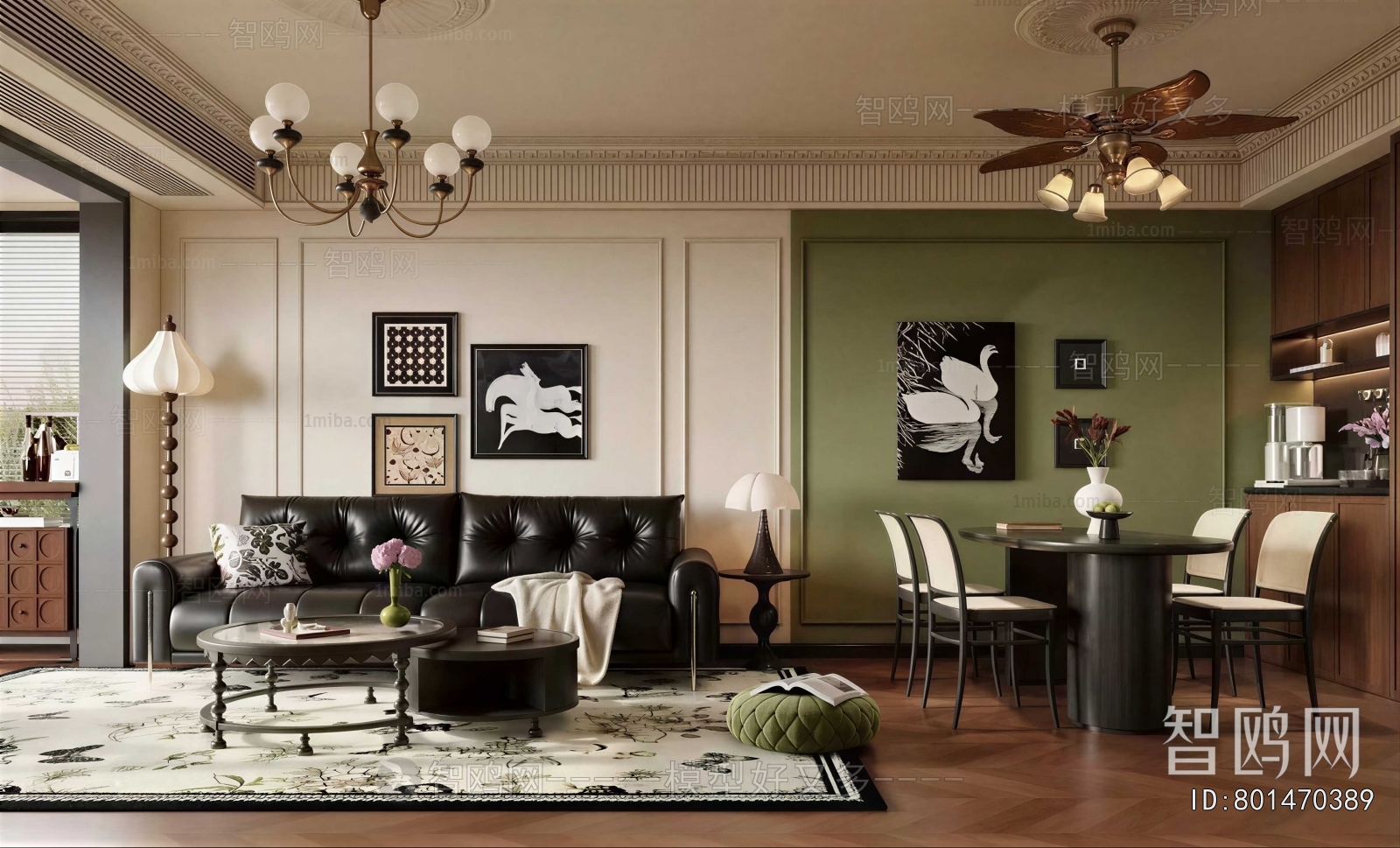 American Style A Living Room