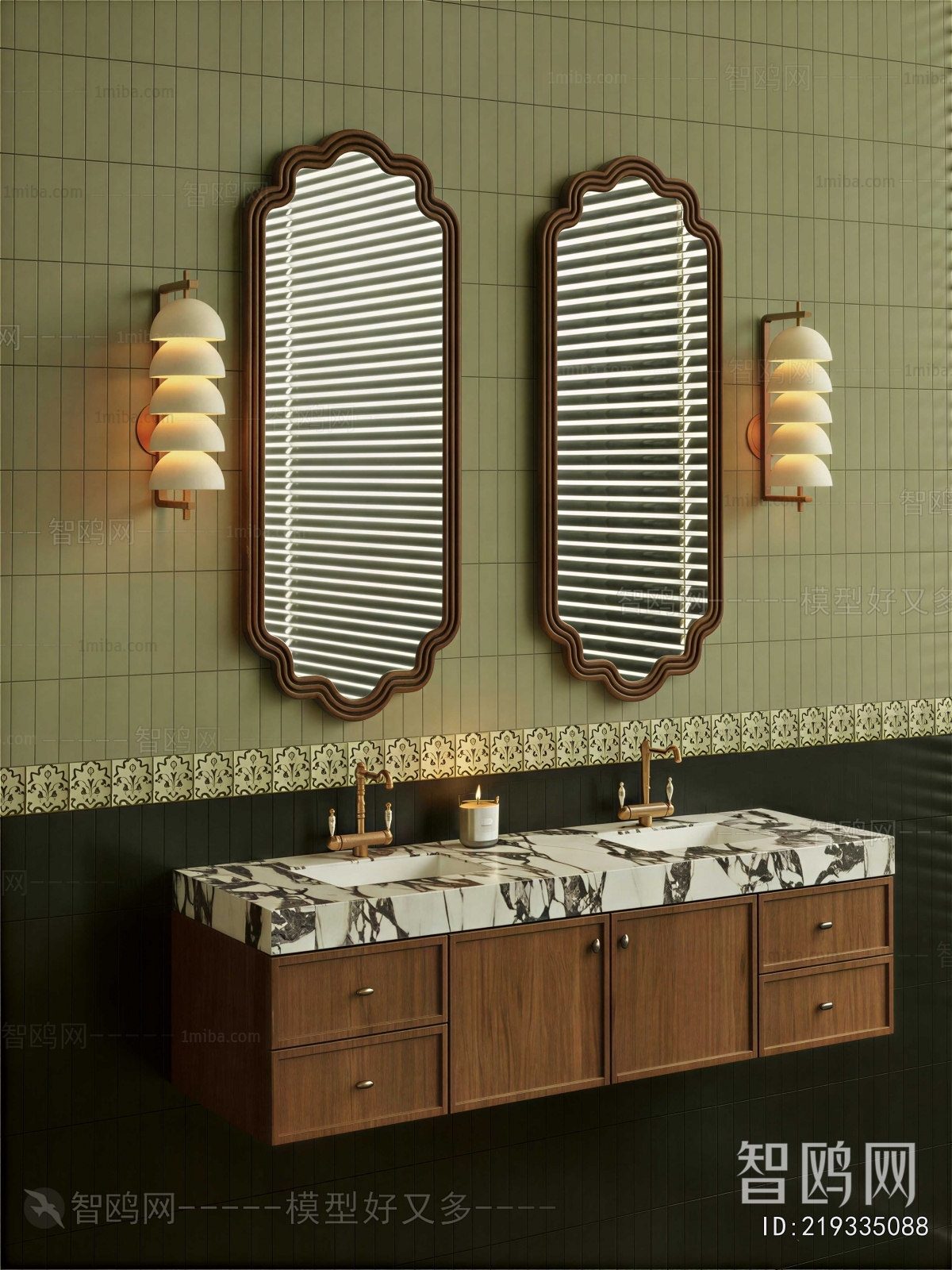 French Style Bathroom Cabinet