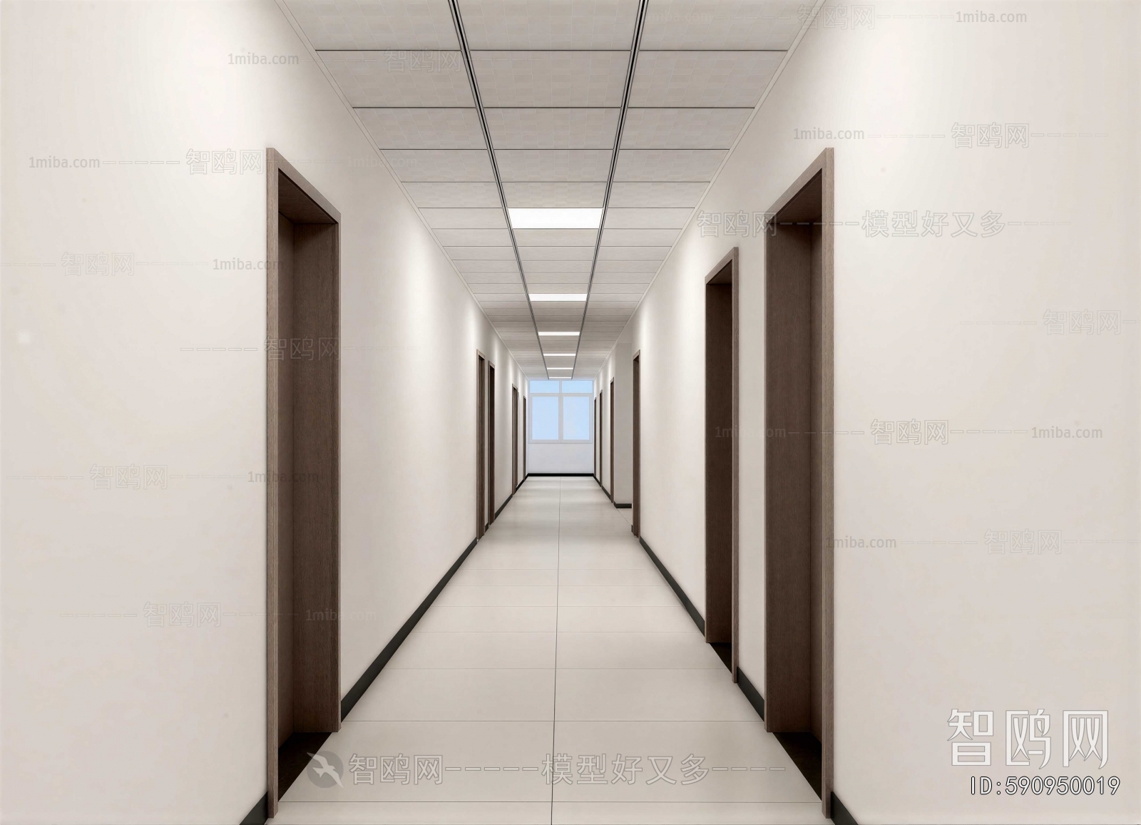 Modern Office Aisle