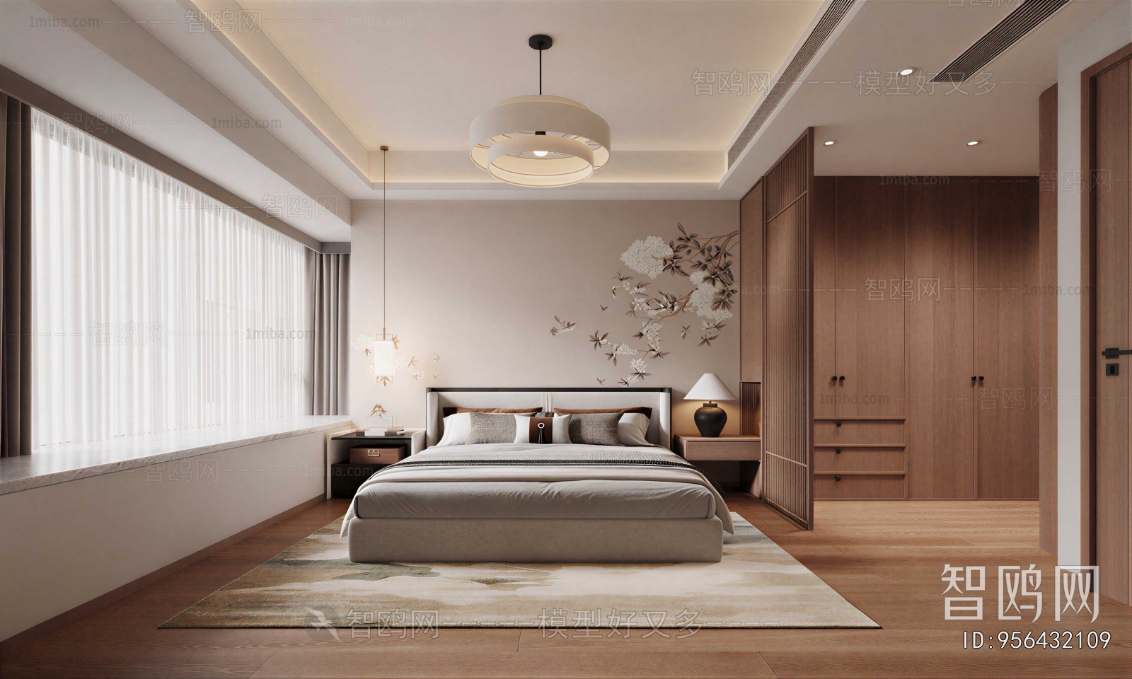 New Chinese Style Bedroom