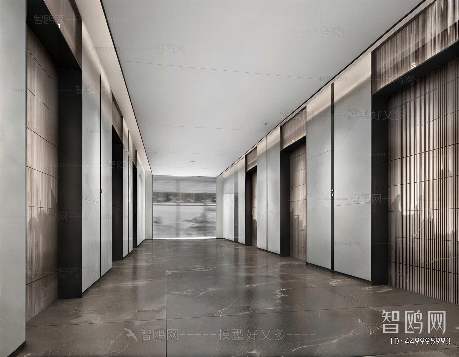 Modern Office Elevator Hall