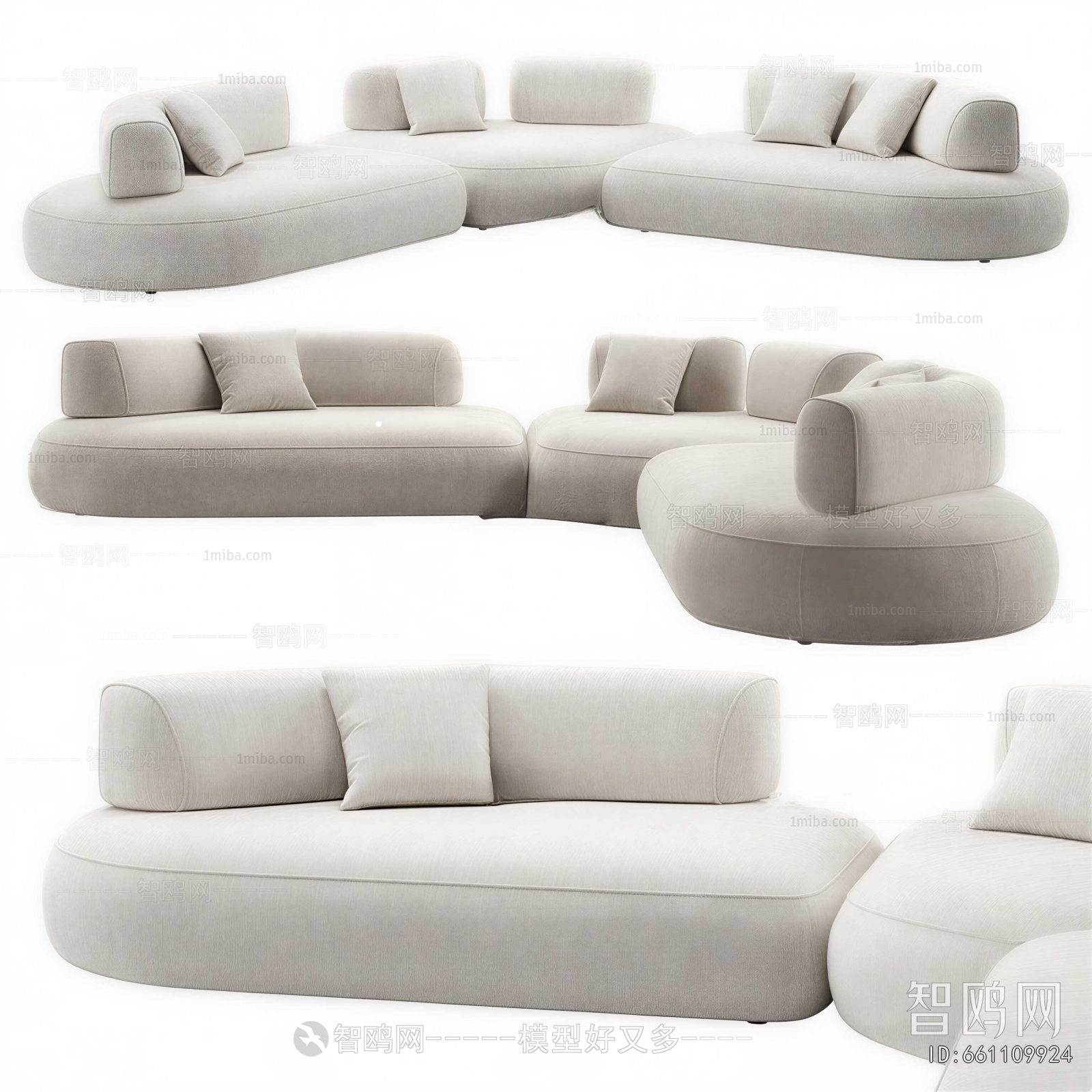 Modern Curved Sofa