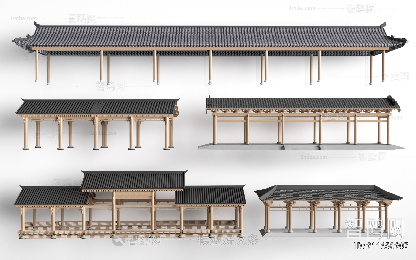 Chinese Style Ancient Architectural Buildings