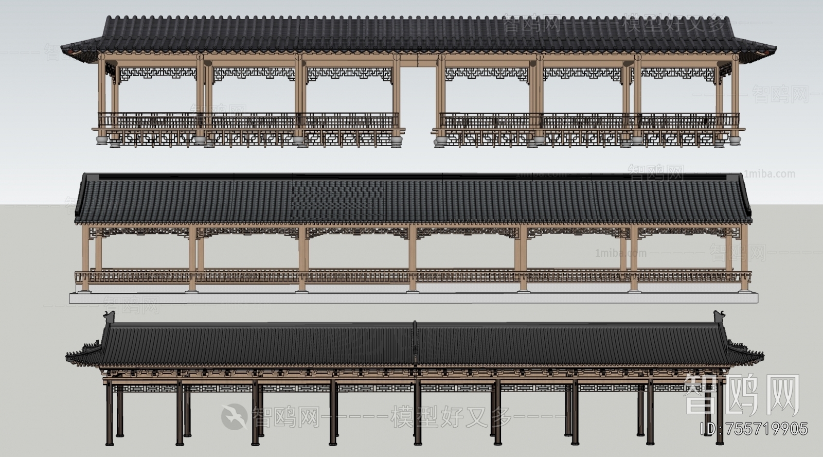 Chinese Style Ancient Architectural Buildings