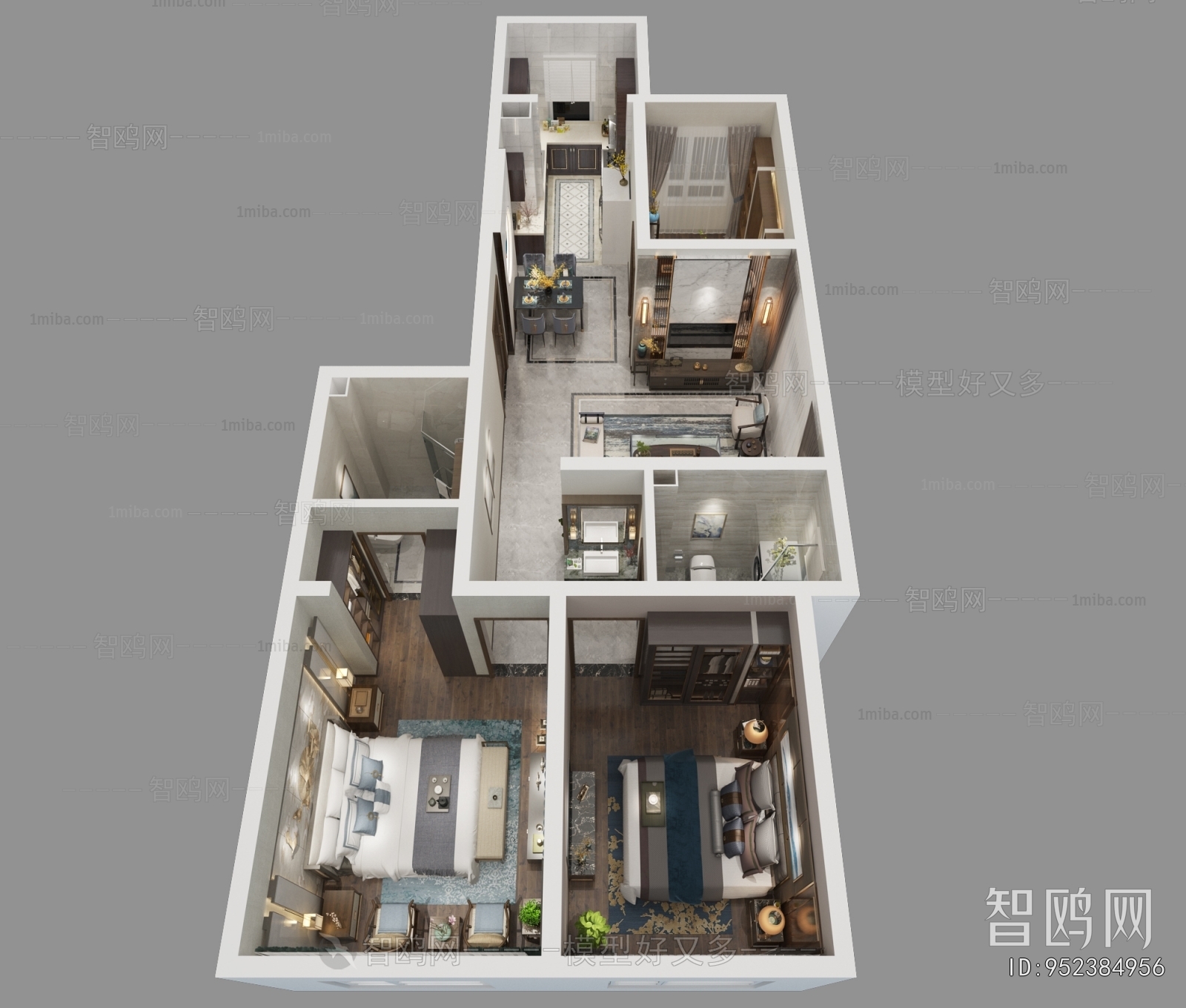 Modern A Bird's-eye View Of Home Decoration