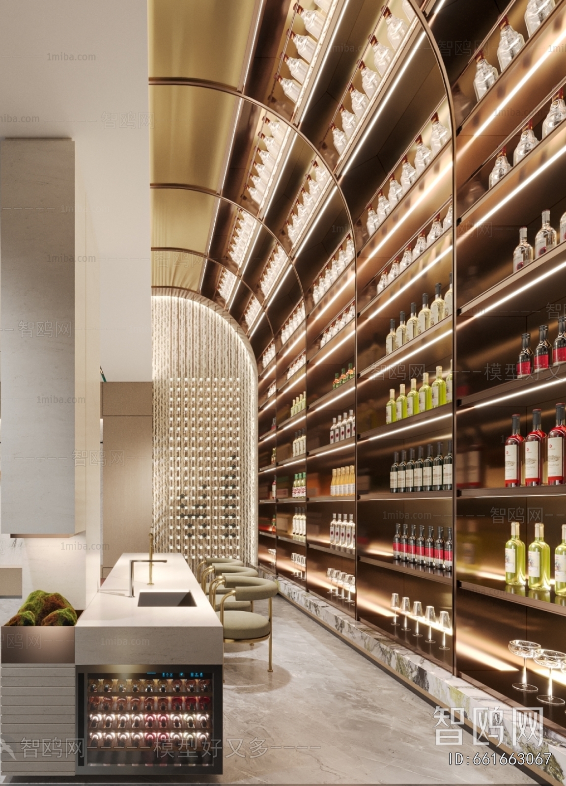 Modern Wine Cellar/Wine Tasting Room