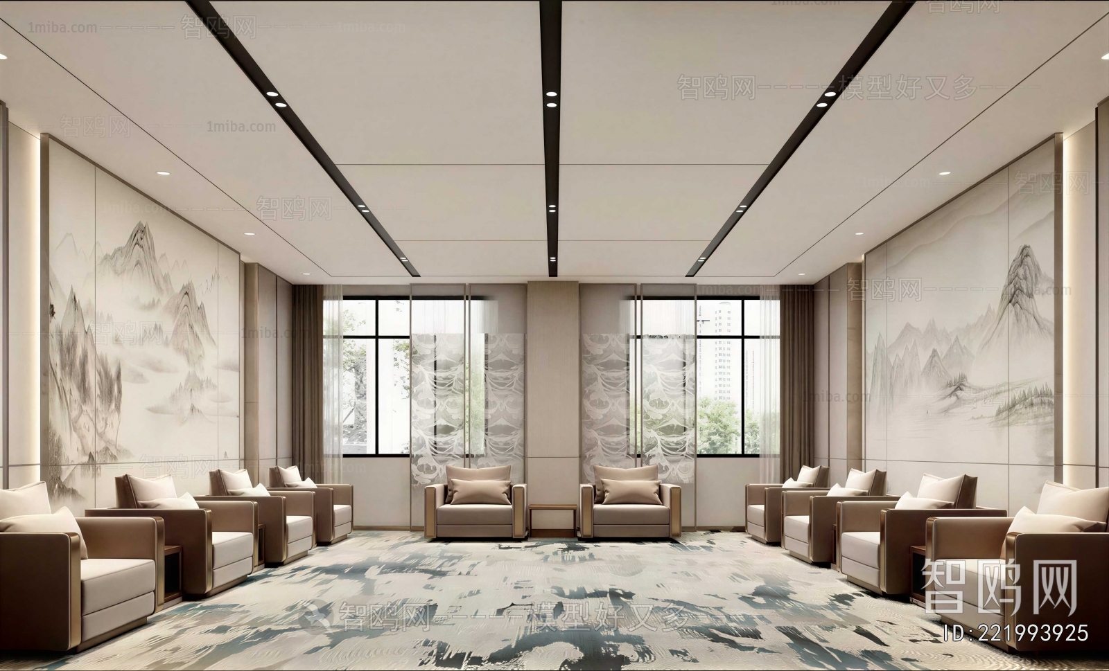 New Chinese Style Reception Area