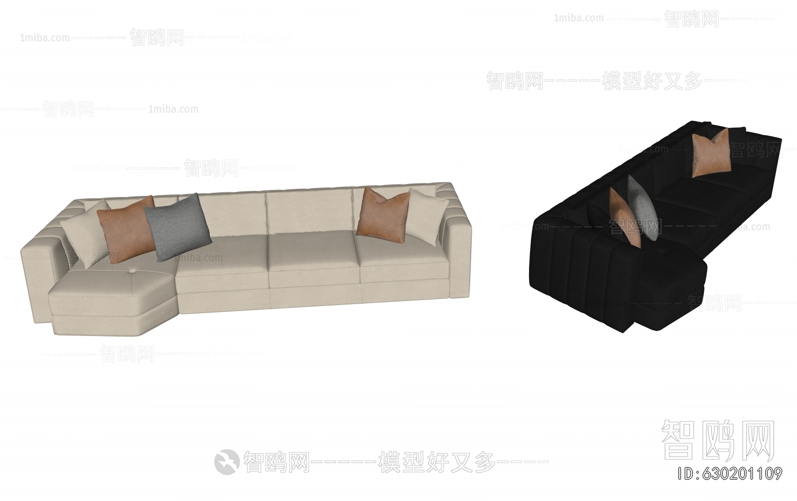Modern Multi Person Sofa