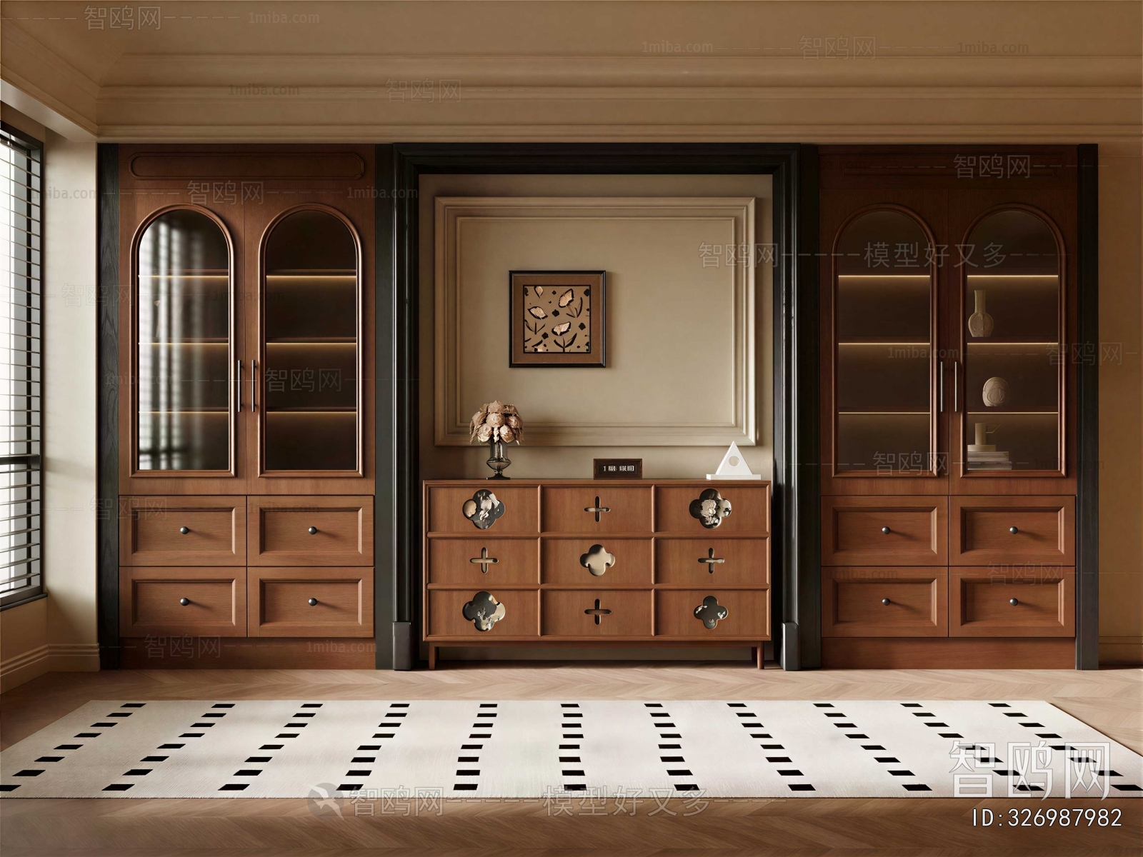 Wabi-sabi Style Entrance Cabinet