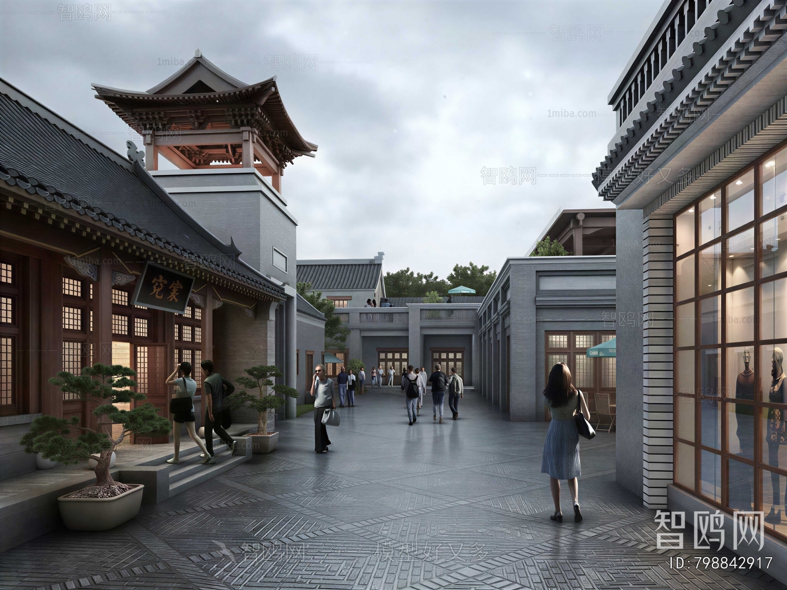 Chinese Style Commercial Street