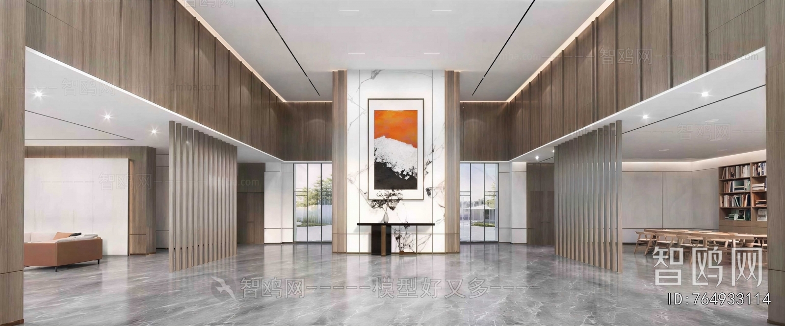 Modern Office Reception Desk