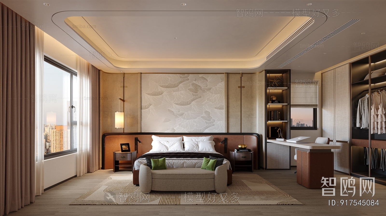 New Chinese Style Bedroom