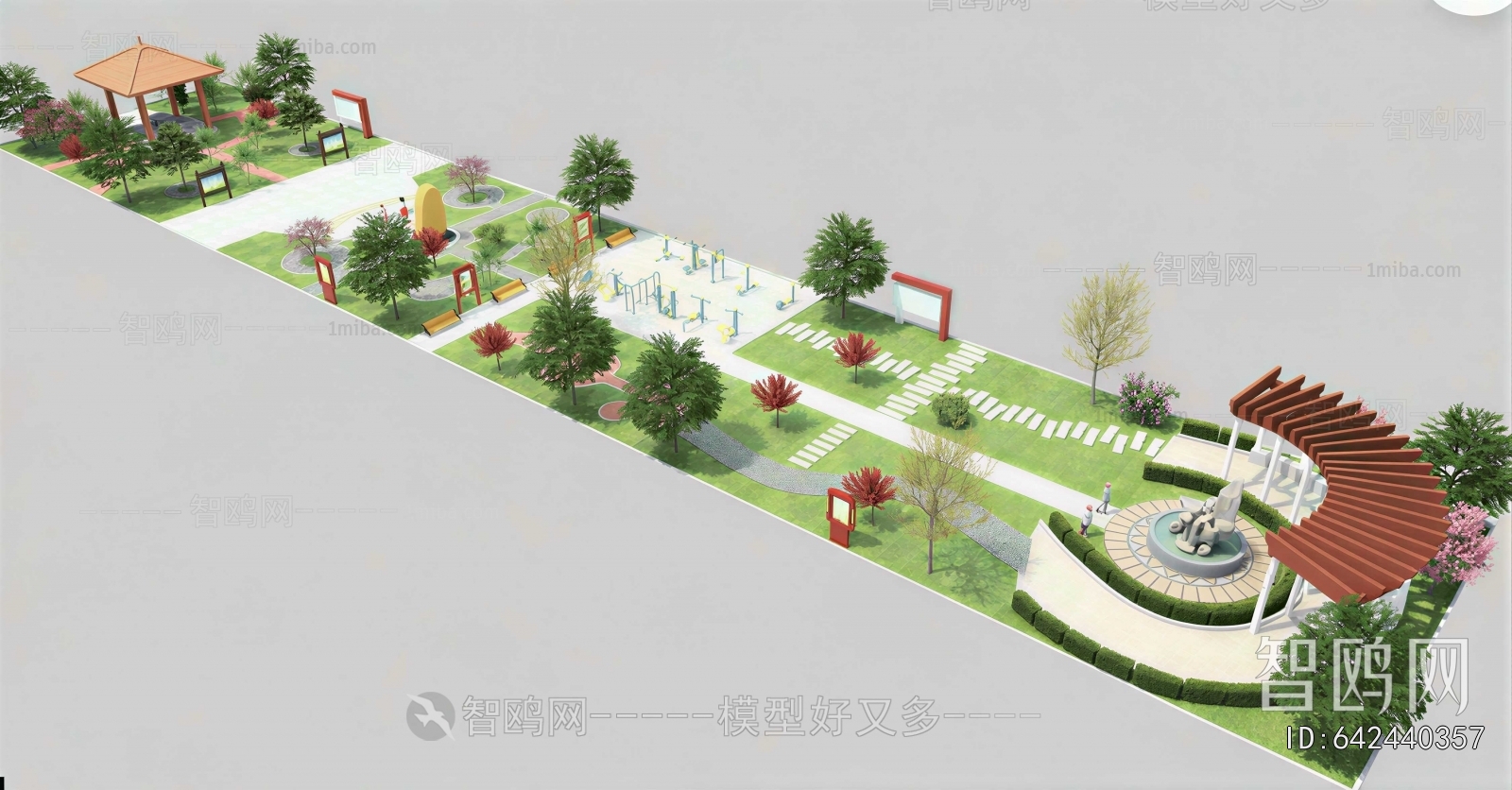 Modern Park Landscape