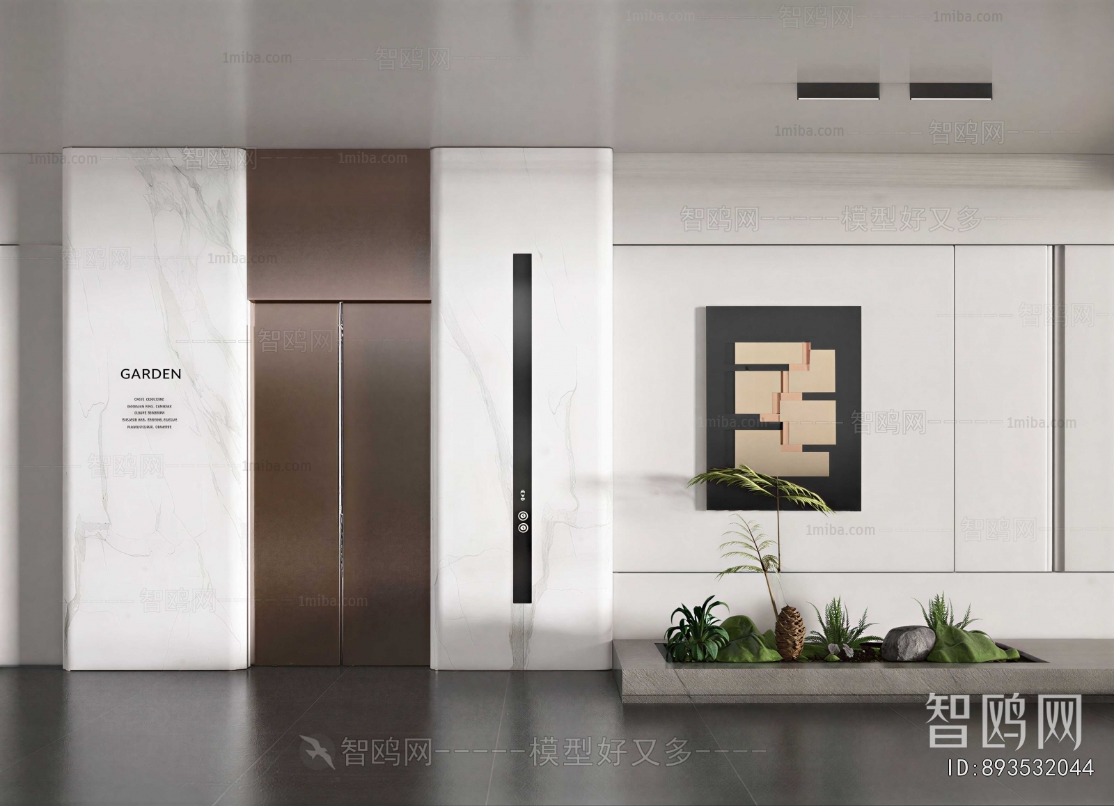 Modern Office Elevator Hall