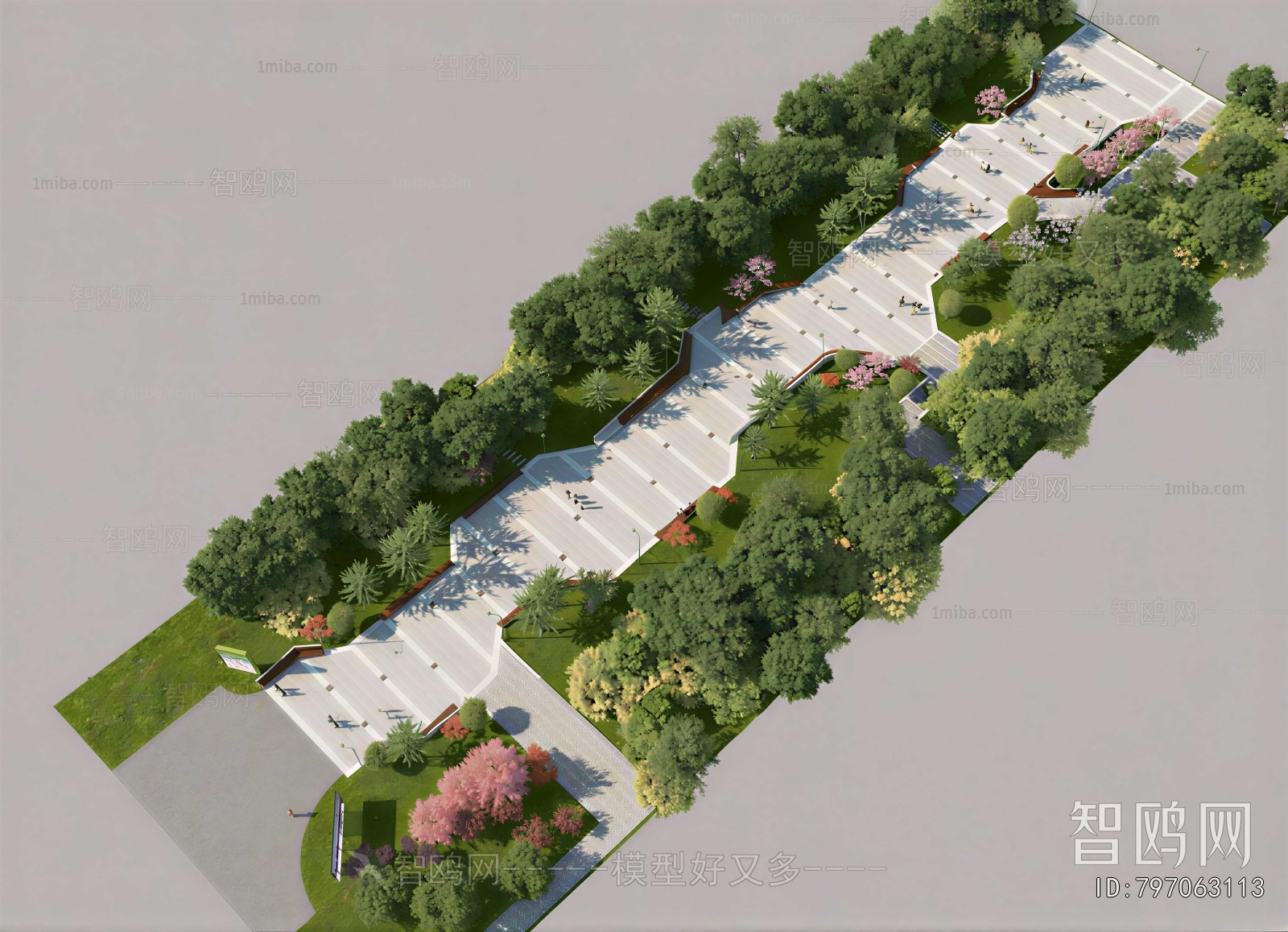 Modern Park Landscape
