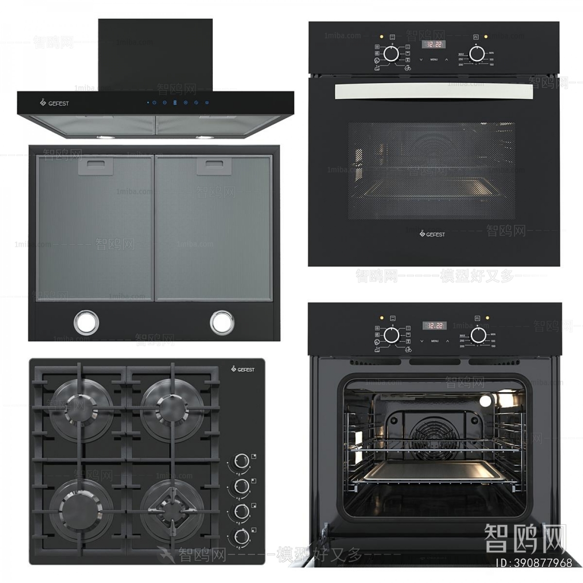 Modern Kitchen Electric Gas Range