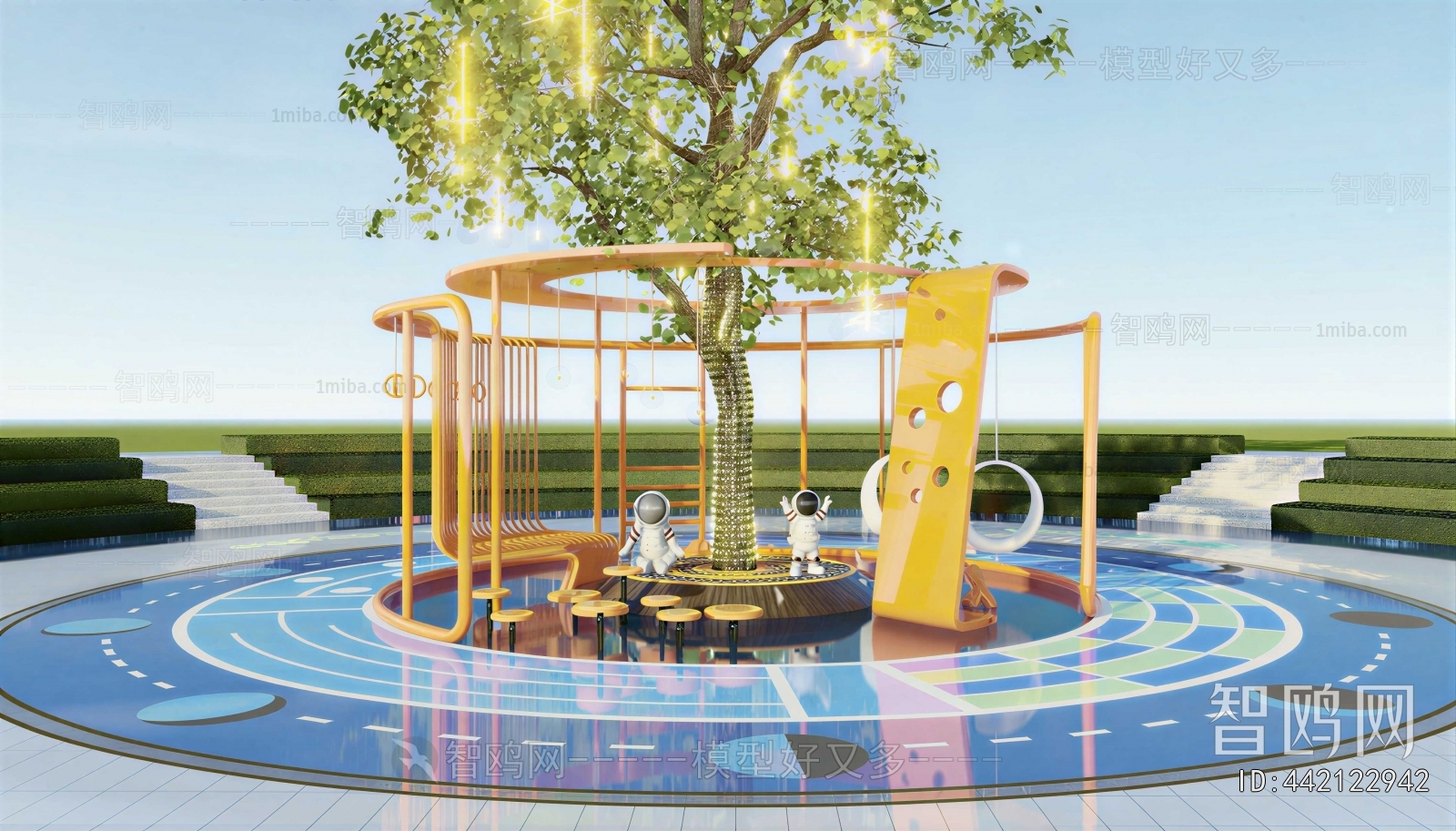 Modern Park Landscape