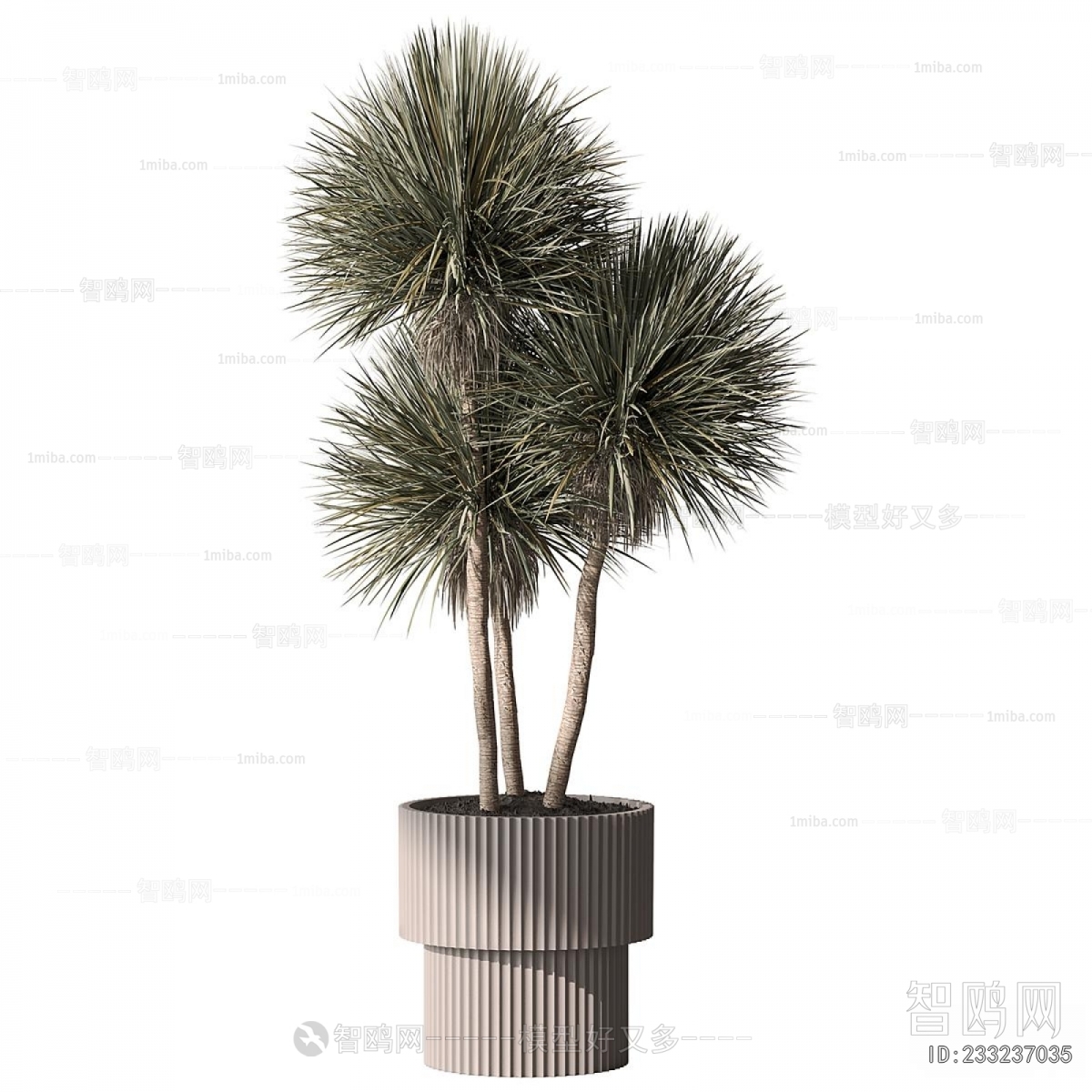 Modern Ground Green Plant Potted Plants