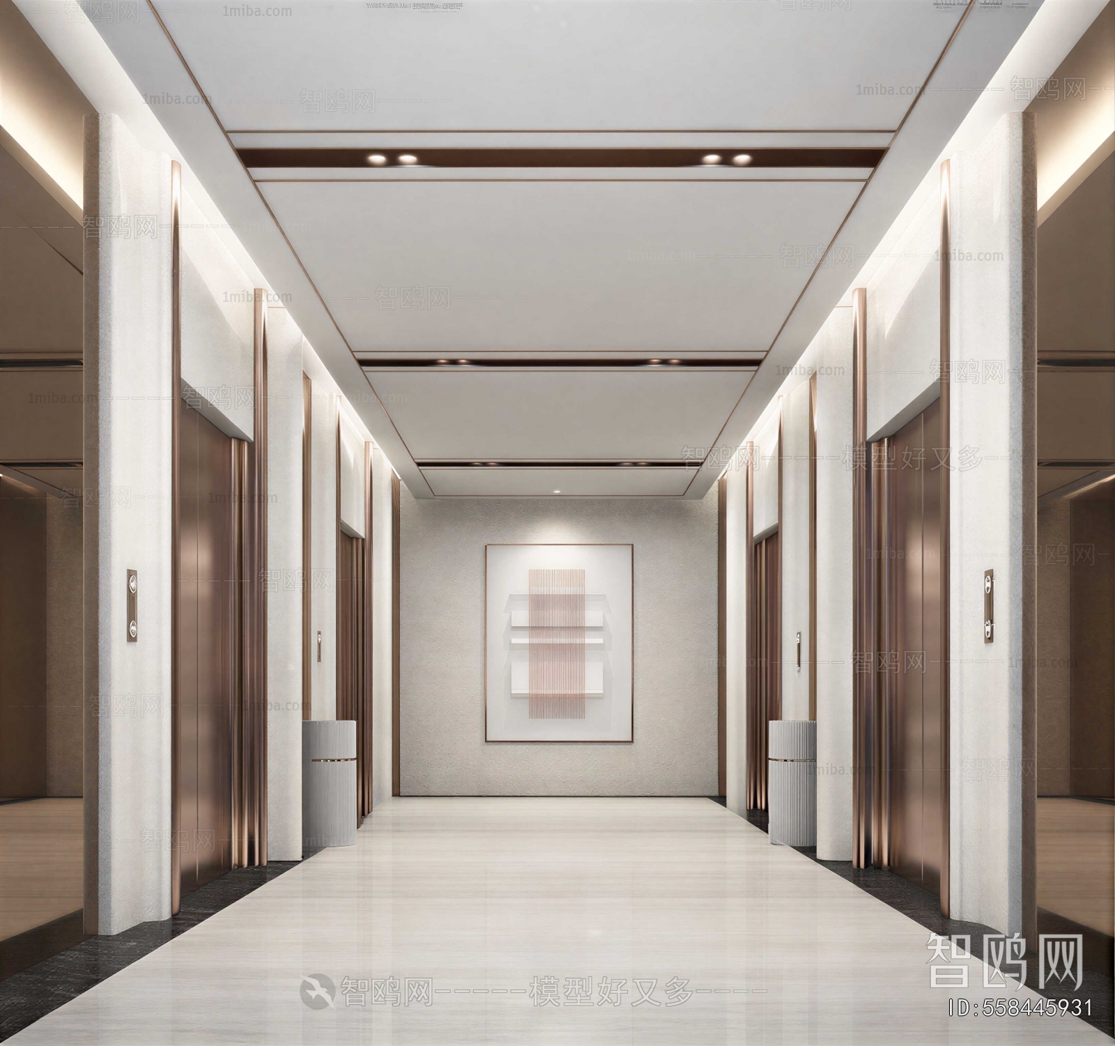 Modern Office Elevator Hall