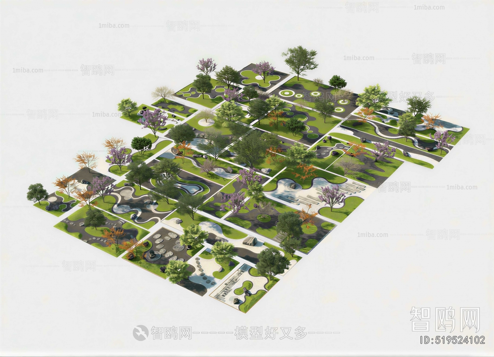 Modern Park Landscape