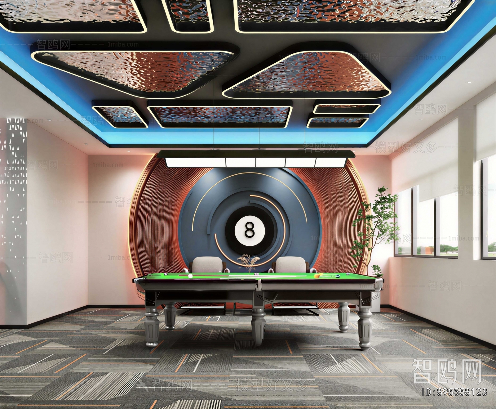Modern Billiard Room