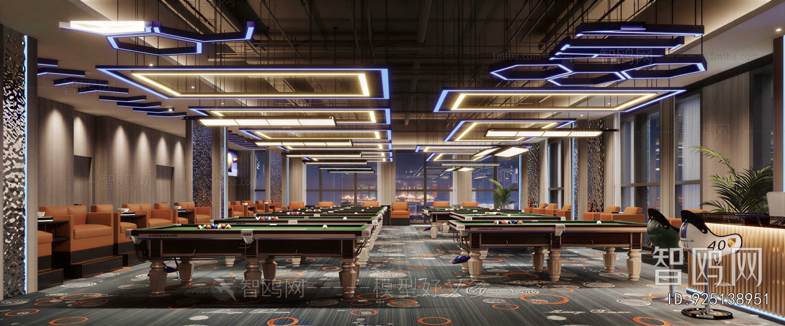 Modern Billiard Room